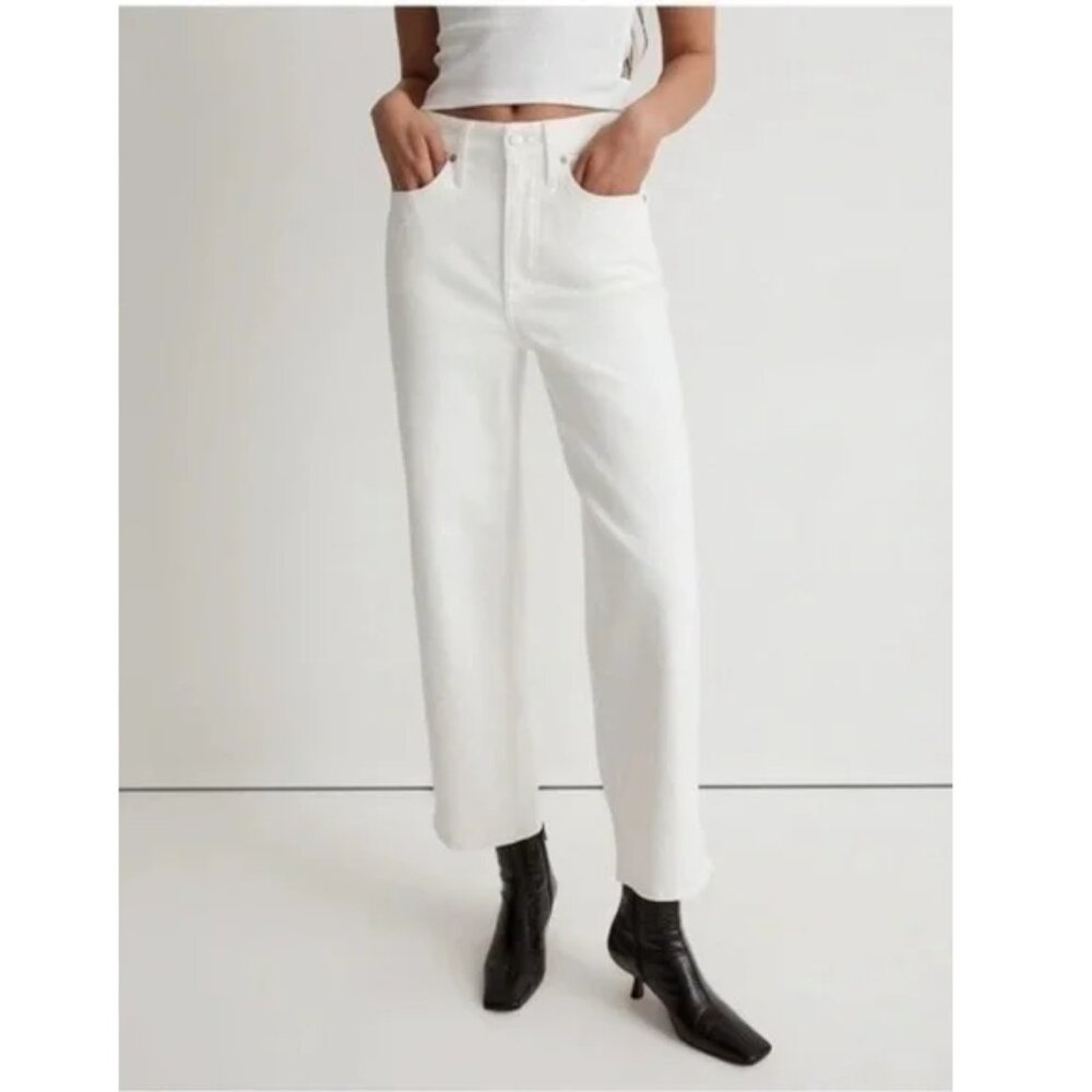 Madewell Women's White Flare & Wide Leg Jeans